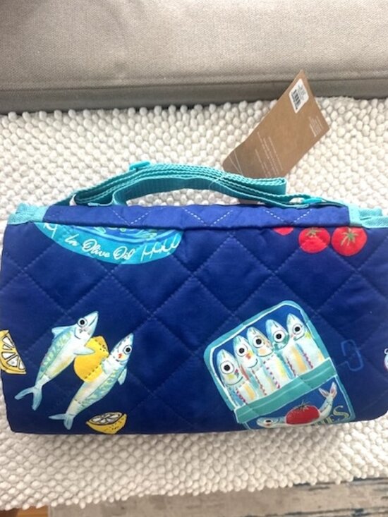 World Market Other - Tinned-Fish Themed Roll Up Picnic Blanket